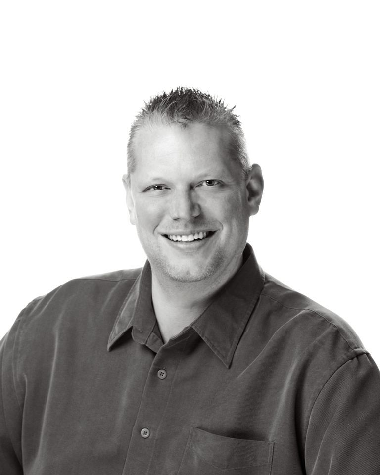 black and white head shot